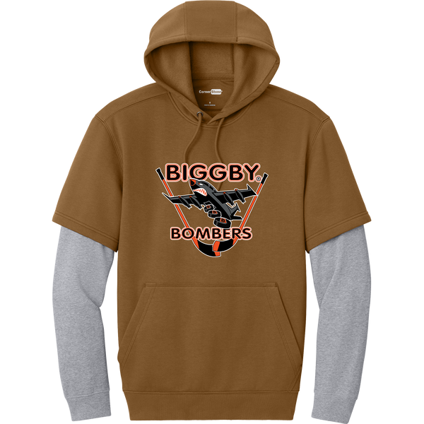 Biggby Bombers Tough Fleece Layered Hoodie