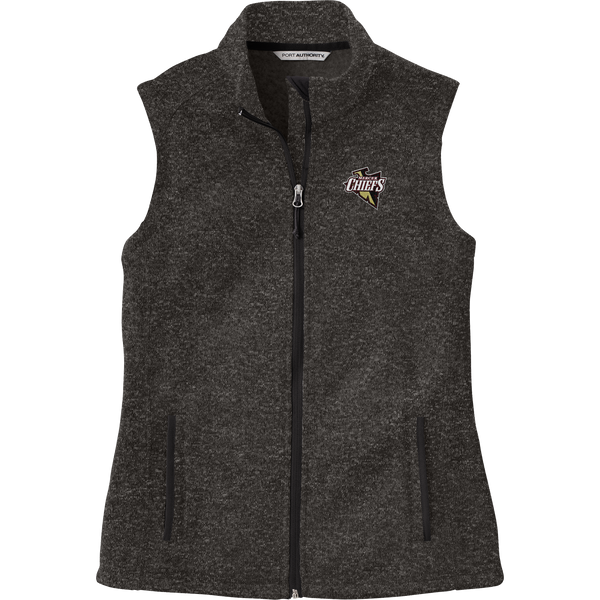 Mercer Chiefs Ladies Sweater Fleece Vest