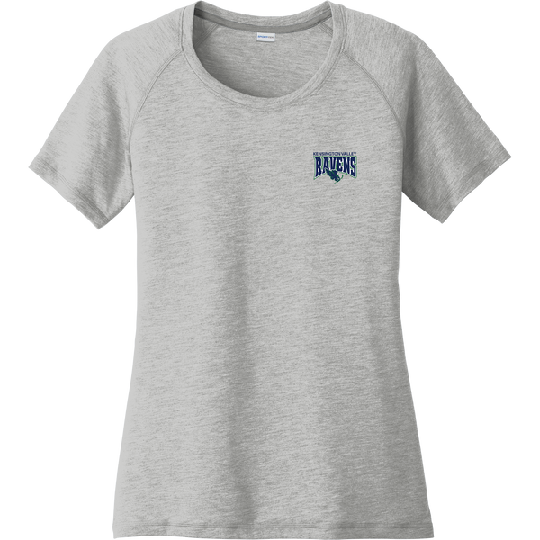 Kensington Valley Ravens Ladies PosiCharge Tri-Blend Wicking Scoop Neck Raglan Tee