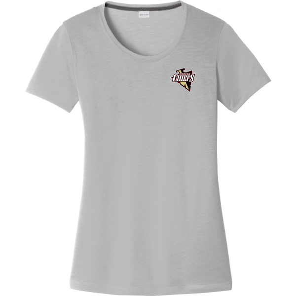 Mercer Chiefs Ladies PosiCharge Competitor Cotton Touch Scoop Neck Tee