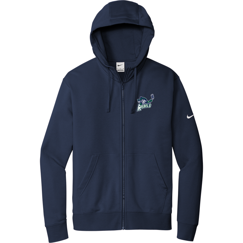 Kensington Valley Rebels Nike Club Fleece Sleeve Swoosh Full-Zip Hoodie