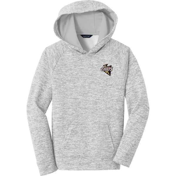 Mercer Chiefs Youth PosiCharge Electric Heather Fleece Hooded Pullover